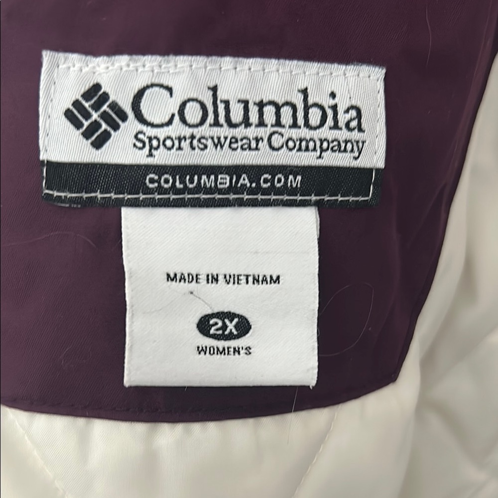 Columbia Water Resistant Purple Jacket